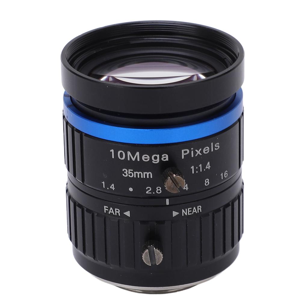 1in C Mount Lens High Definition 10 Megapixel Manual Iris Lens 35mm Focal Length for Industrial Camera