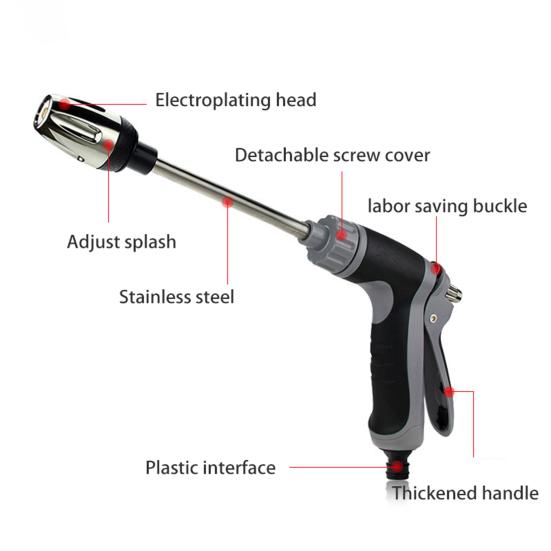 Комплект для мойки высокого давления для автомобиля Эргономичная рукоятка Устойчивый к утечкам Регулируемый очиститель высокого давления на 360 градусов