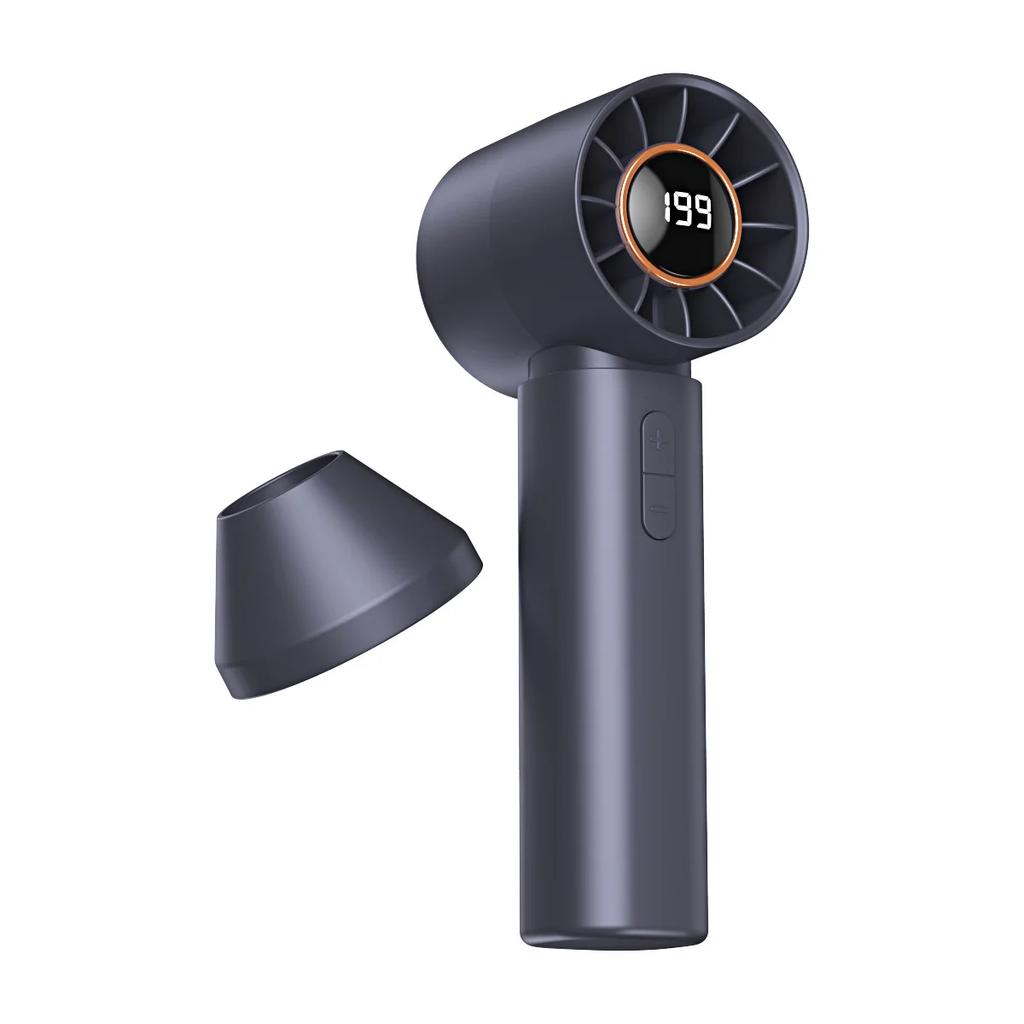 Mini Handheld Fan 3600mAh Portable Fan Refrigeration Turbine High-speed Violent Electric Fan Foldable Neck Ice Pack Small Fan