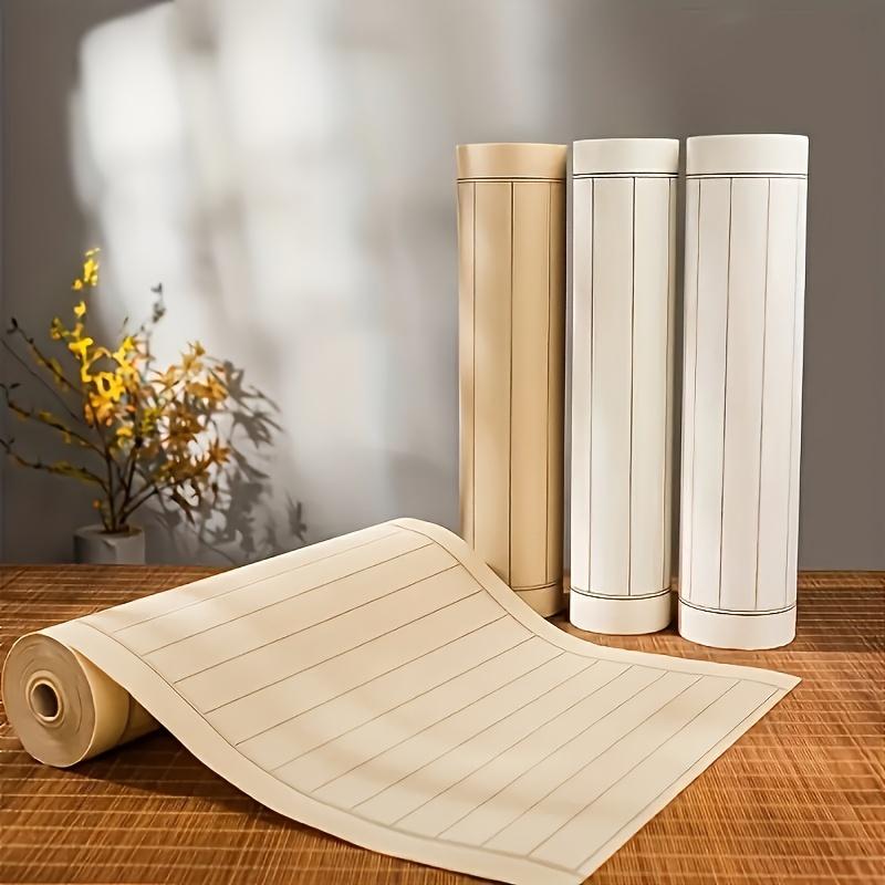 1Pc 787.4-inch Premium Rice Paper Roll-Antique Blank Semi-Cooked Xuan Paper,Perfect for Calligraphy,Artwork and Ideal for Beginners' Rice Paper Prints
