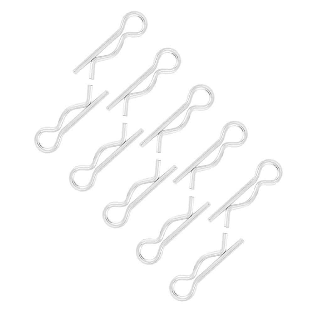 50pcs Zinc Plated Cotter Pin Clips Heavy Duty Spring Retaining Pins Hairpin Clips For Trailer