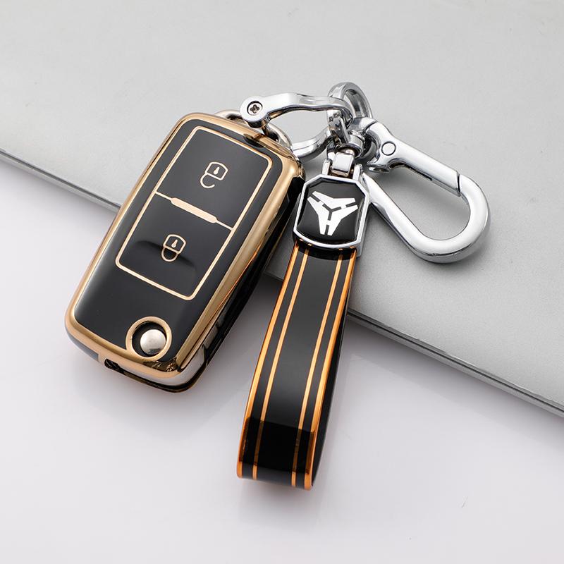 Для Vw Volkswagen Amarok Polo Golf 4 5 6 Mk4 Bora Jetta Altea Alhambra Passat B5 B6 B7 2/3 Кнопки ТПУ Чехол Чехол для ключа автомобиля