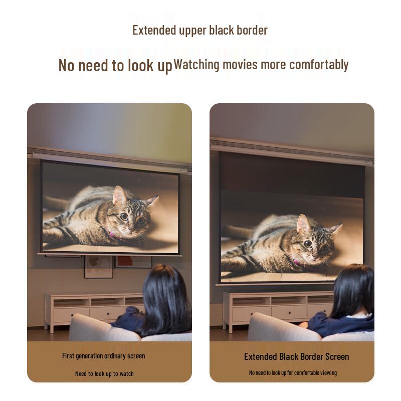 Deli 120-inch 16:9 Electric Projection Screen