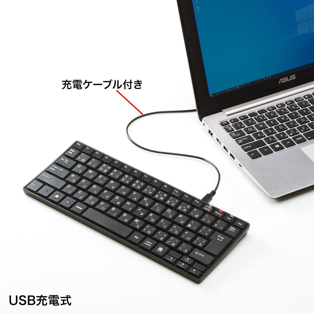 SANWA SUPPLY Wireless Slim Keyboard (Black) SKB-WL23BKN