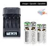 PALO Rechargeable Battery 1.5V Li-ion AAA AA Batteries+LCD Display Charger For Li-ion Ni-Mh Ni-Cd AA AAA Battery