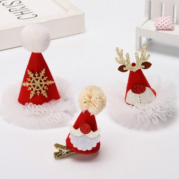 Silver Flower Band (3PSET) Christmas Toddler Hairpin Party Headband