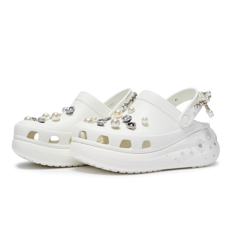 Crocs Classic Clog 811 Manufacture Silver Moon Secret Realm Limited Edition Холщовая сумка Клоги Унисекс Белый