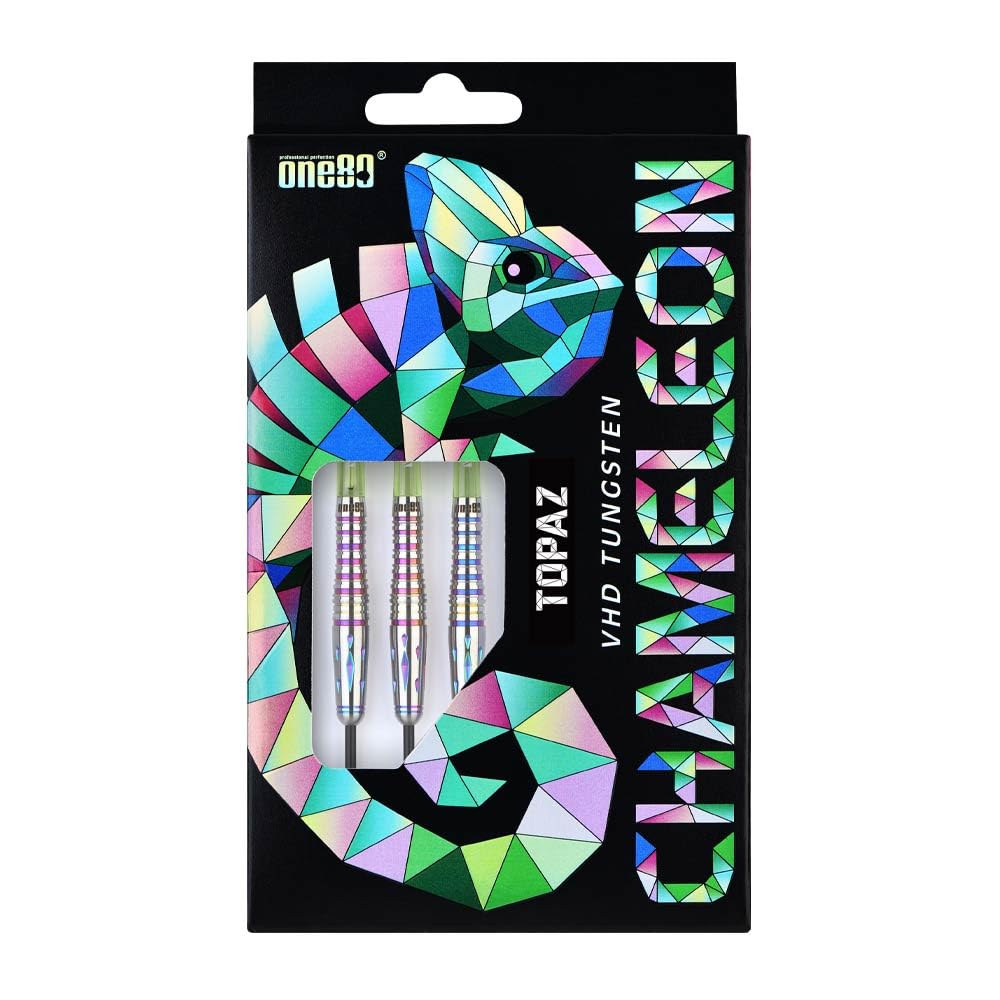 One80 CHAMELEON TOPAZ Chameleon Topaz STEEL 24g Dart Barrel Dart Set