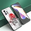 Чехол для телефона в стиле японского искусства укиё-э для Xiaomi Mi A2 8 9 SE Note 10 10T 11 12 Lite 9T 11T 12S 12T Pro A3 6X 12X черный чехол