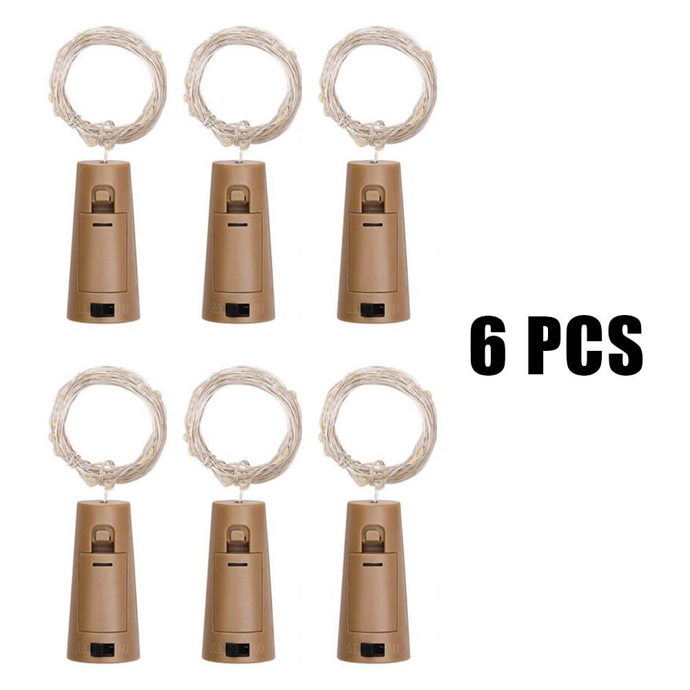 Подсветка для бутылки вина, 10 лампочек, установлены светодиодные батареи