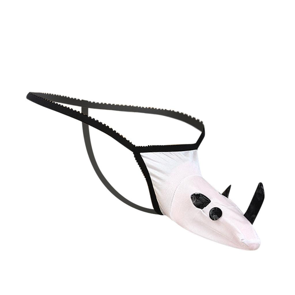 Мужское нижнее белье Носорог Слон Сексуальные Т-стринги Сексуальные Т-стринги Модные стринги Т-бэк Микро стринги Трусы Нижнее белье боксеры hombre