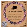 JYL TS Bracelet Graduation Compass  Beaded Guides Direction & Bright Future