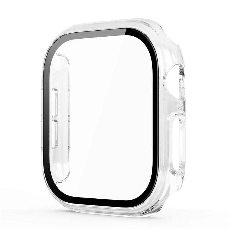 Закаленное стекло+чехол для Apple Watch серии 10 46 мм 42 мм бампер Защитный матовый жесткий чехол для ПК iWatch 42 46 Аксессуары