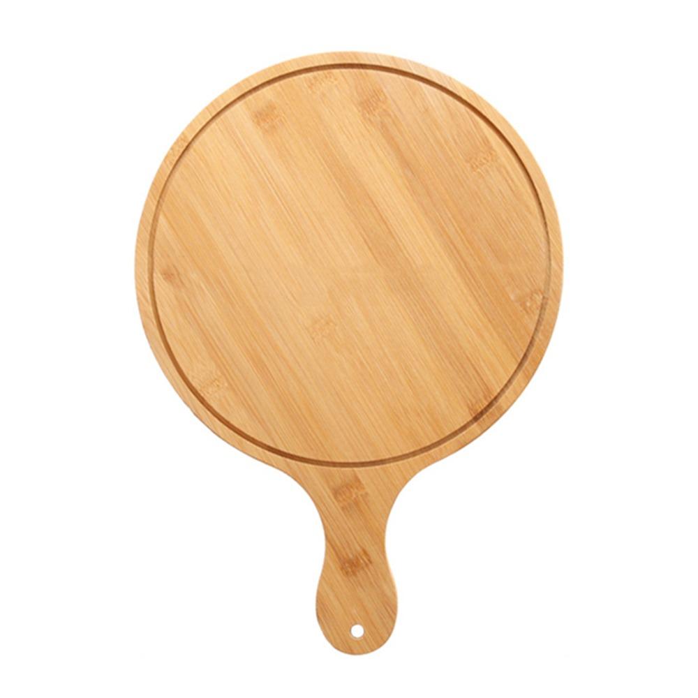 Durable Bread Serving Board Bamboo Pizza Baking Tray Practical Food Steak Plate Fruit
