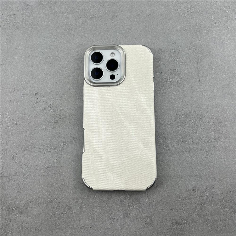 Канди Винтаж Ковбойская Тканевая Чехол для iPhone 17 Air 16 15 14 13 12 Pro Max 11 Plus 17Pro Джинсовый Мягкий Бампер Позолоченная Крышка