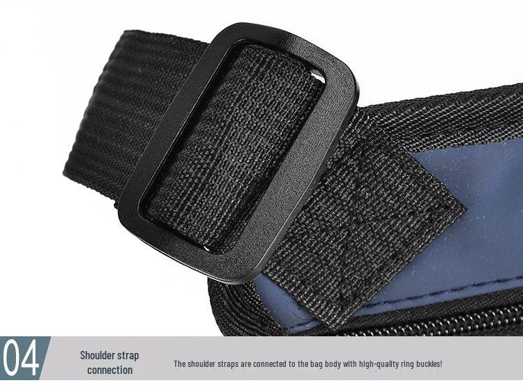 Мужская многофункциональная водонепроницаемая набедренная сумка кроссбоди для повседневных занятий спортом и велоспорта