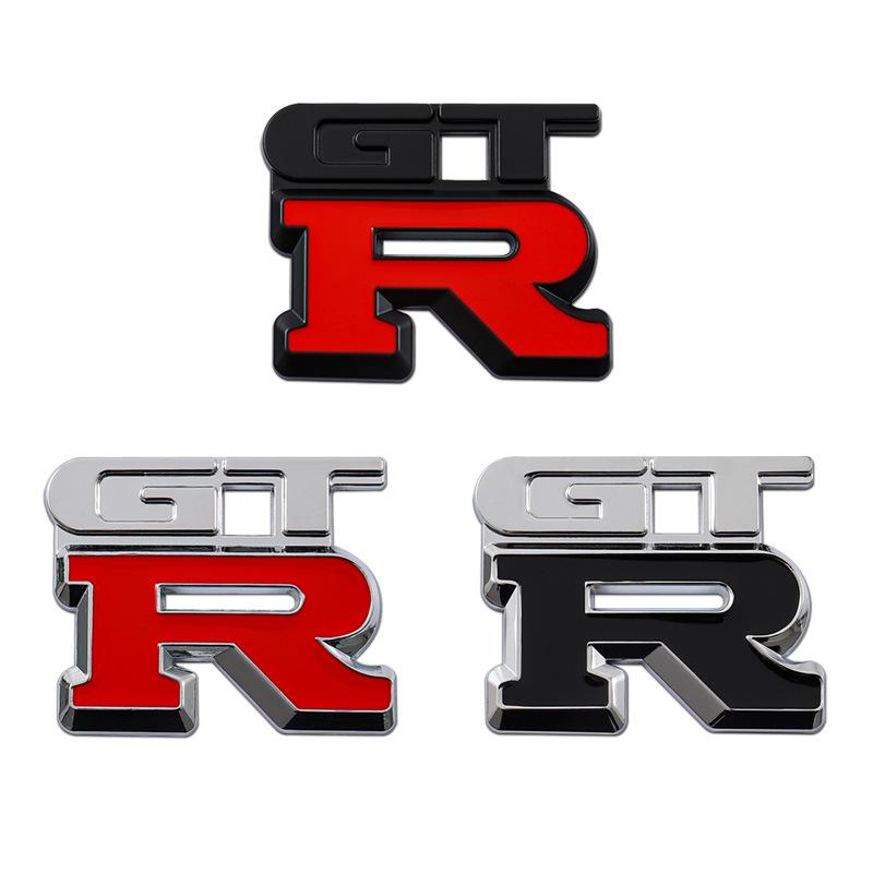 Наклейка на машину GTR, подходит для модификации gtr, 3D персонализированный металлический логотип GTR, наклейка на заднюю часть, наклейка на багажник, декоративная наклейка на машину