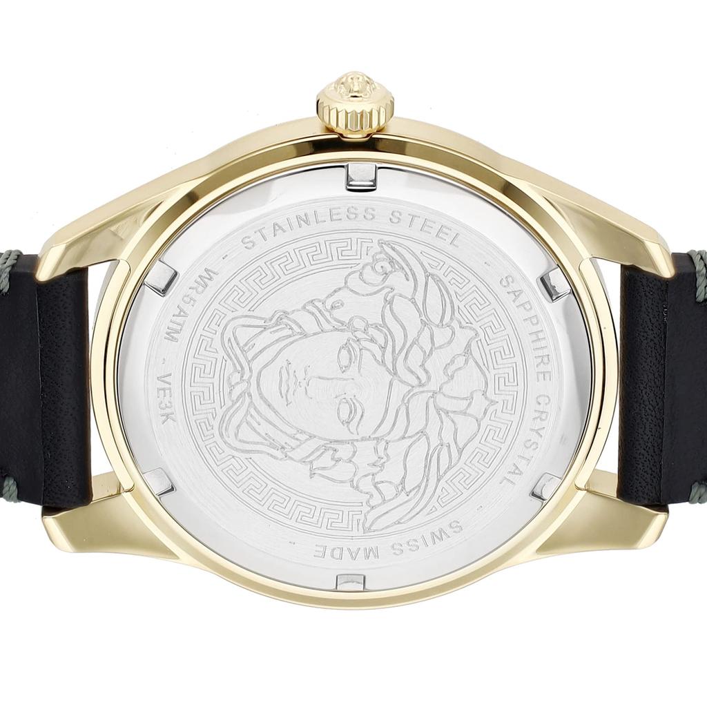 Часы GRECA TIME Синий циферблат Нержавеющая сталь Сапфировое стекло Кварцевые 41MM Швейцарские часы VE3K00222 [Versace] Мужские [Товар]