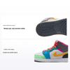 Детские кроссовки Air 1 Mid SE GS Multi-Color White Taxi Dark-Shadow FN1190-100
