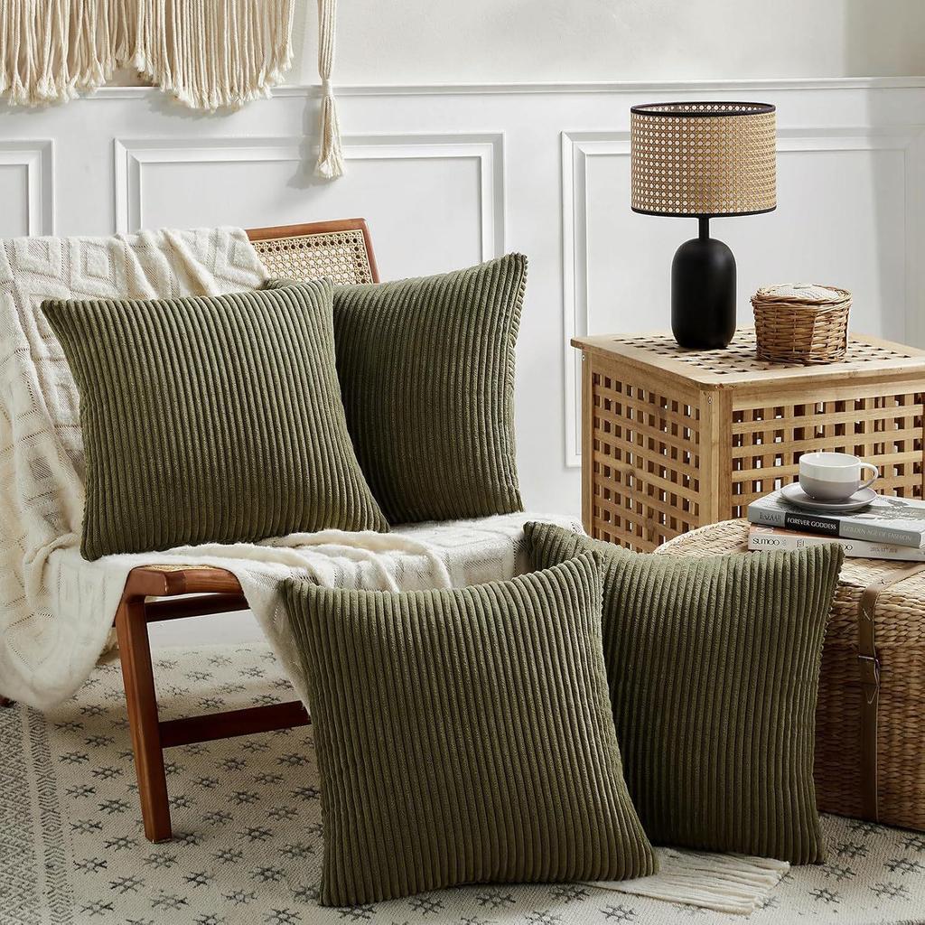 Чехол для подушки Nordic Solid Color Cordour в полоску