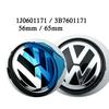 T24Abs - 4pcs 55mm 56mm 65mm 70mm Car Styling Wheel Center Cap Hub Covers Badge Accessories For VW Volkswagen 3B7601171 1J0601171