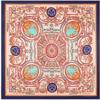 100% Silk Twill Luxury Brand Silk Scarf For Women, New Fashion Large Square Scarves Headband Maze Paisley Print Shawl Hijab