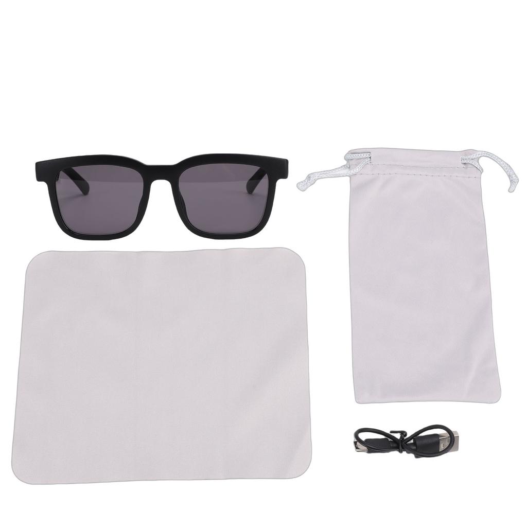 Smart Sunglasses with Mic and Speaker Bluetooth 5.3 HiFi Polarized Blue Light Blocking Smart Sports Glasses for Music