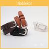Needle Silver Womens Buckle Slim Belt Premium Minimalist Accessory Versatile