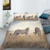 Leopard Series Digital Printing Quilt Cover Pillowcase Two Or Three-Piece Set Polyester