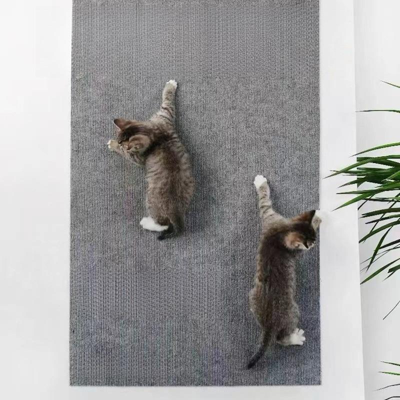 Wall Mounted Cat Scratching Pad Non Slip Self Adhesive Cat Scratching Board Durable Cuttable Indoor Furniture Protector Anti Cat Scratch Sofa Sticker