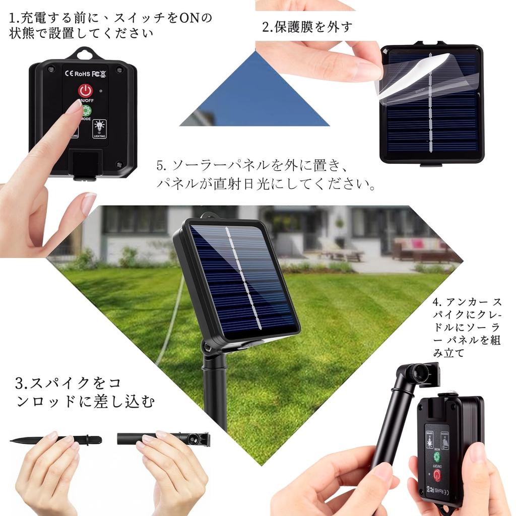 Stylish Solar String Lights [2025 Evolution, 20+ Hours of Light, High-Performance Lithium Battery & Indicator] Illumination Lights, Garden Lights, 50