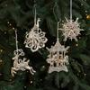 DIY Christmas Tree Pendant Angel Elk Christmas Tree Hanging Ornaments  Home Party Decor