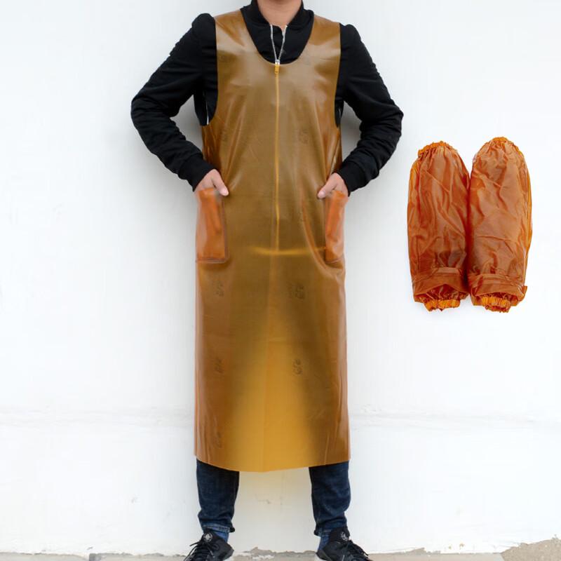 Qianxing Marble-Pattern Heavy-Duty Waterproof Apron Set