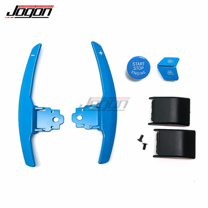 Car Steering Wheel Paddle Shifter Extension With Start Stop & M1 M2 Button For BMW F20 F22 F45 F30 F34 F32 F12 F01 F10 i3 i01