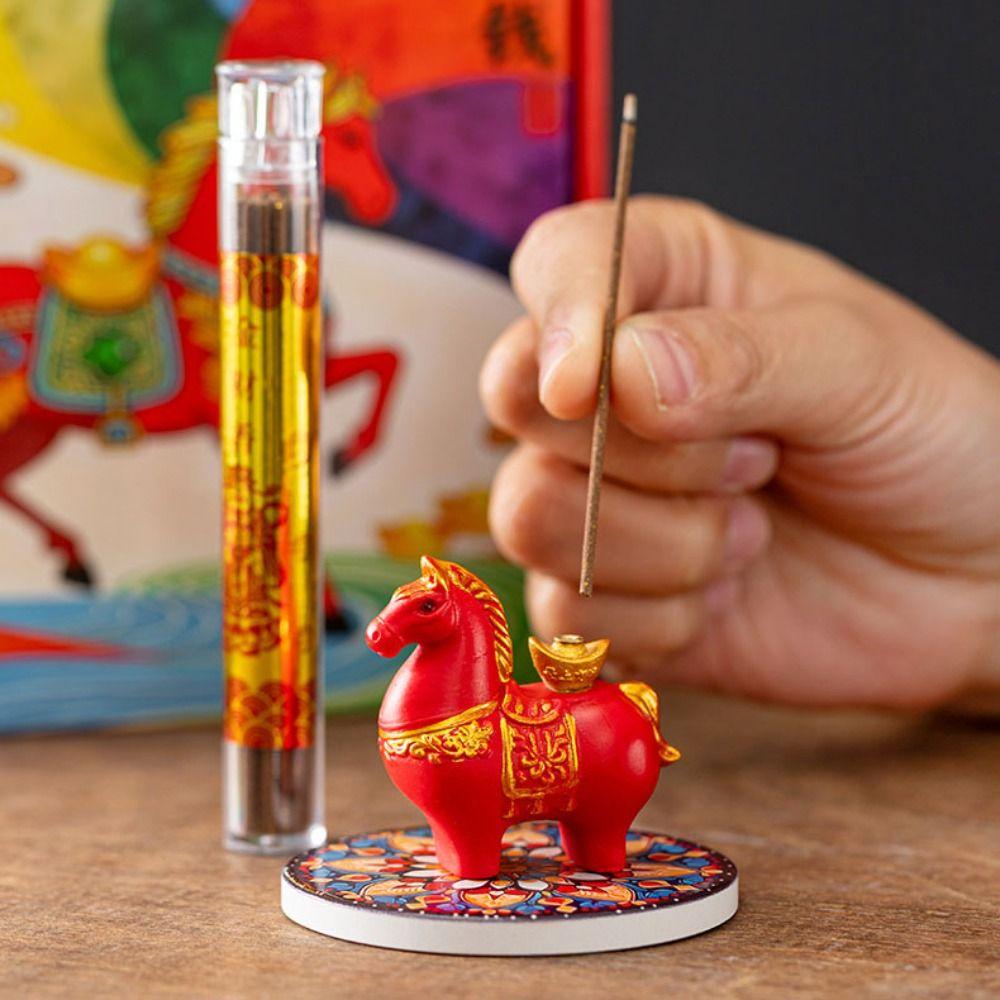 Подставка для благовоний в форме пони, Забавная подставка для благовоний, Мультяшный зодиакальный пони, Подставка для благовоний, Орнамент