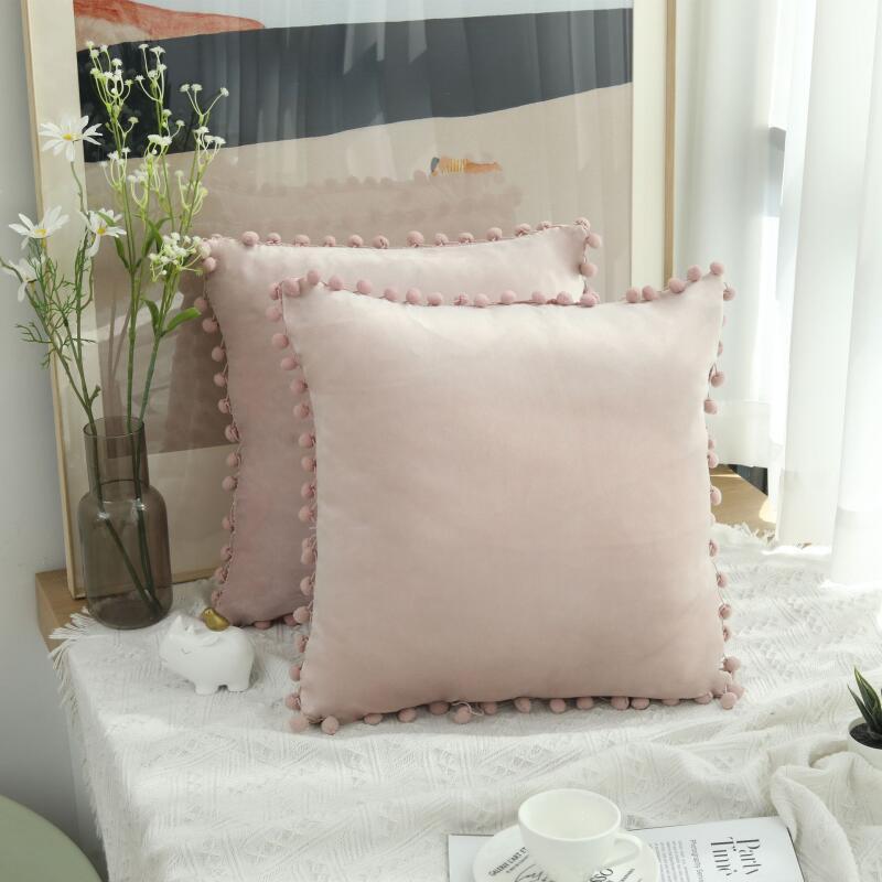 Ins Современный минималистичный бархатный однотонный чехол для дивана, шерстяной чехол для мяча, одинарный чехол для подушки без сердечника