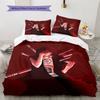 Sasori Akatsuki Robe Pattern Bedding Quilt Set  Home Decoration  Gift (1 * duvet cover + 2 * pillowcase  without core)