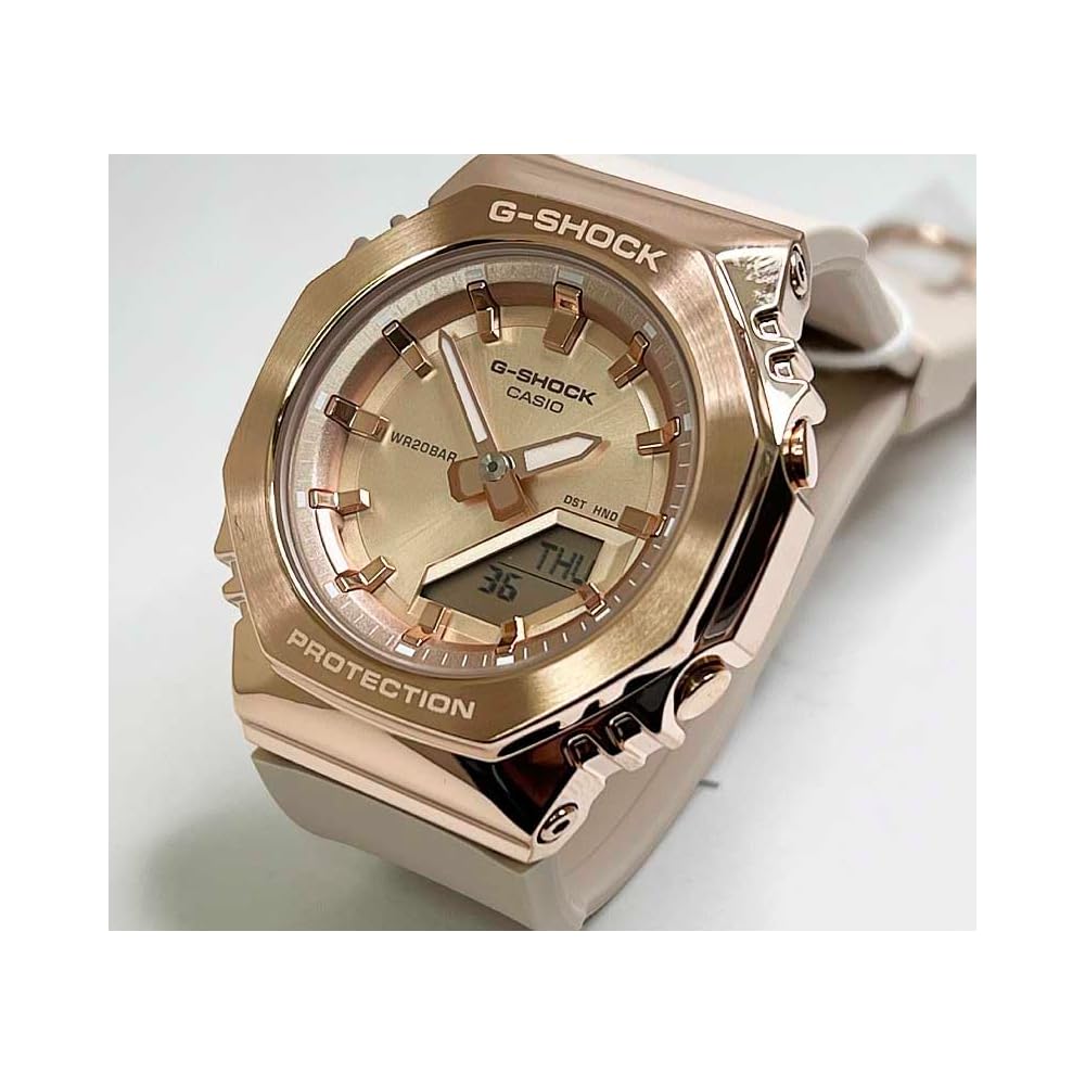 Casio G-Shock Baby-G Quartz Analog-Digital Watch Set with Pair Case GBM-2100-1AJF GM-S2110PG-4AJF