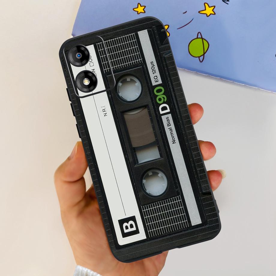 For Motorola Moto E13 Moto G13 Case Matte Black Liquid Silicone Soft Cover Lovely Cat Cartoon Jelly Capas For MotoE13 E 13 G 13