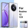 Чехол для Realme 12 5G Чехол для Realme 12 12X 5G Funda Прозрачный ПК + ТПУ Силиконовый Противоударный Защитный Чехол для Задней Панели Телефона Realme 12 5G