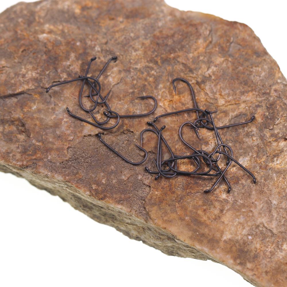 30 шт. 1X тонкая проволока с широким ушком в классическом бронзовом исполнении для сухой мушки, крючок для вязания нимфы, крючок для ловли форели № 14-№ 22