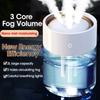 Mini Portable LED Light 2L H2o Spray Mist Humidifier Double Wet Aroma Essential Oil Diffuser Car UsbDesktop Air Humidificador