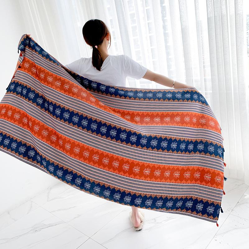 180*90см Дорожные Пляжные Солнцезащитные Шарфы для Женщин Бикини Большой Парео Шарф Бразильский Купальник Пляжная Накидка Шали