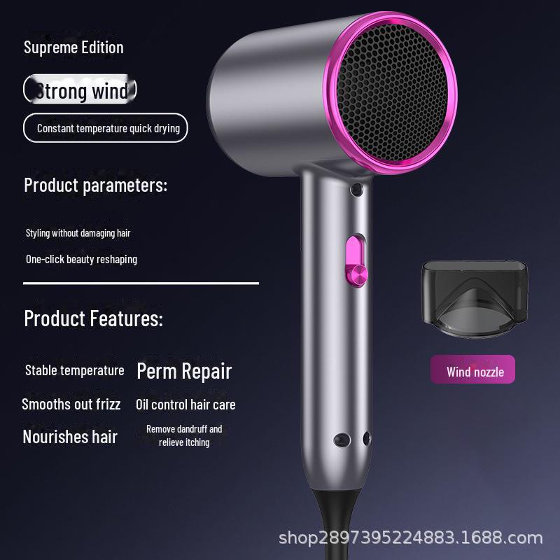Quick-Dry High-Power Hair Dryer: Salon-Quality, Low Noise, Hair-Friendly, Ideal for Home and Professional Use