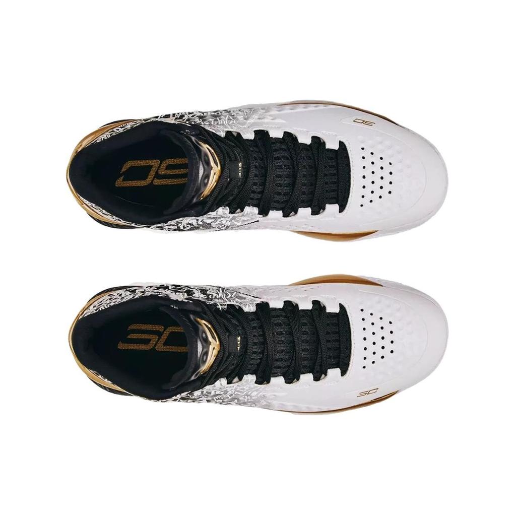 Under Armour Мужские кроссовки Curry 1 Unanimous Белый Черный 3026280-001