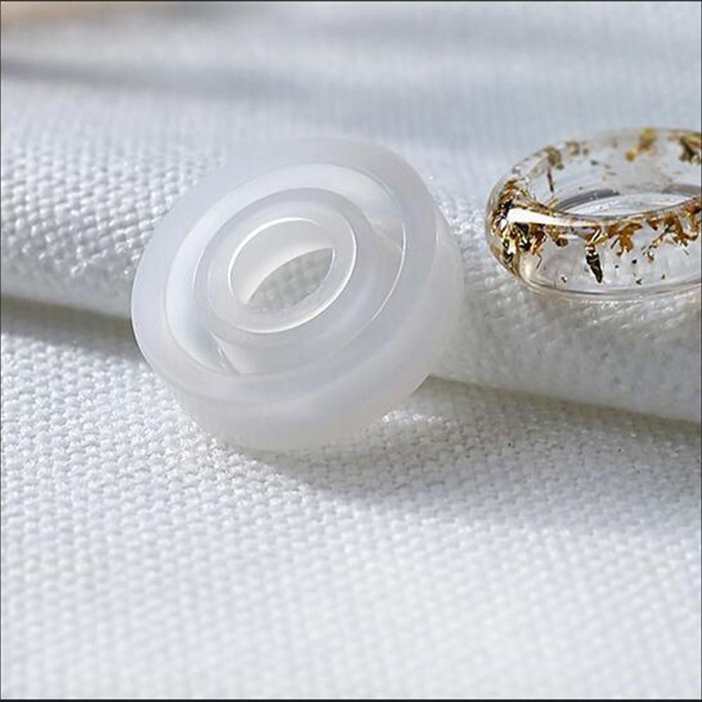 Casting Tools 3pcs Round Shape Assorted Mould for Resin Craft Jewelry Making DIY Silicone Ring Mold
