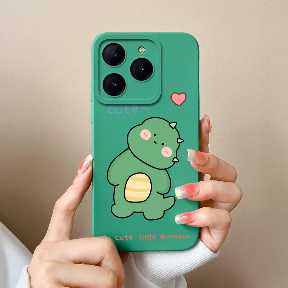 Phone Case For Realme C61 C63 Creative Back Cover For Realme C 61 C 63 Liquid Silicone Funda Full Protection Soft Bumper Cacasa