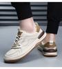 Новая обувь для мужчин Натуральная кожа Повседневная обувь Модная Дышащая Плоская Спортивная обувь Молодежные Кроссовки на шнуровке