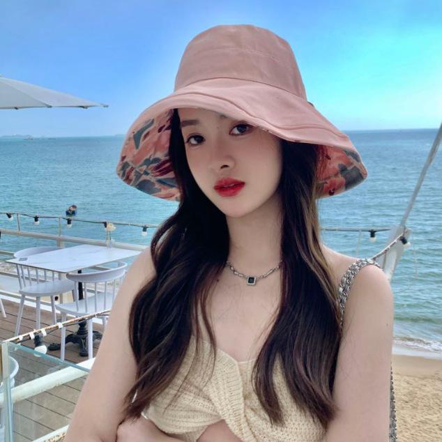 2024 Новая двухсторонняя рыболовная шляпа для весны и лета, Южная Корея, солнцезащитная шляпа для отдыха на открытом воздухе, дышащая шляпа от солнца