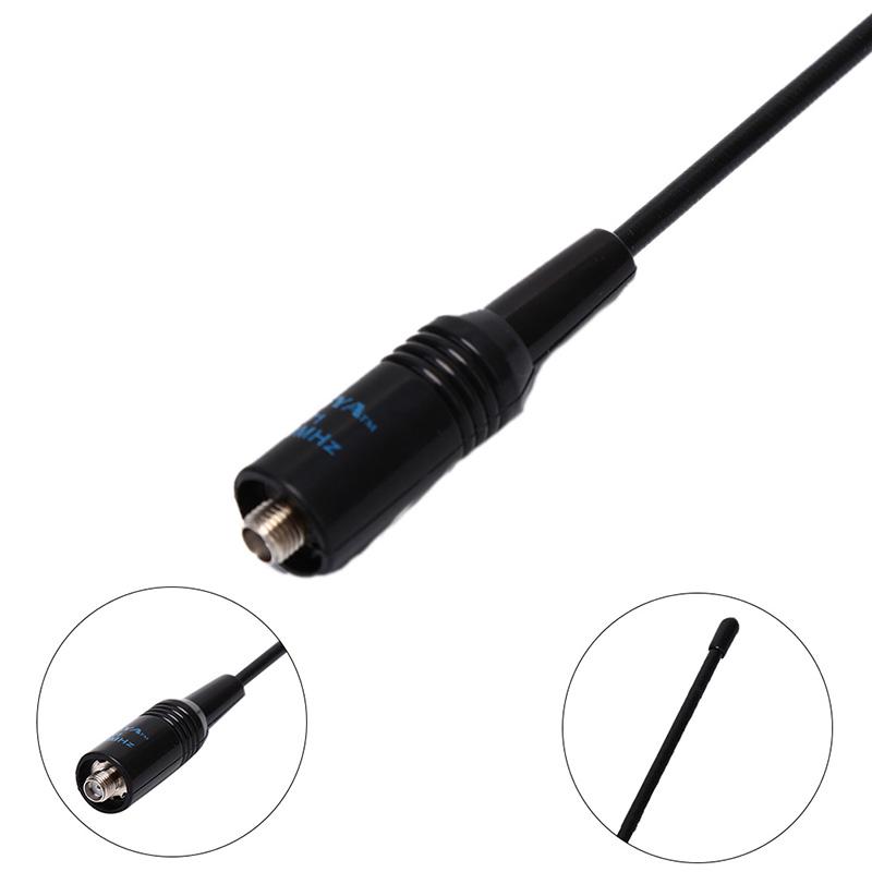 Na-771 Sma-Female Dual Band 10W Antenna For Baofeng Uv5R Uv-82 Saus Black